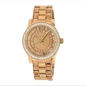 Michael Kors Rose Gold Baguette Ladies Watch # MK-5481